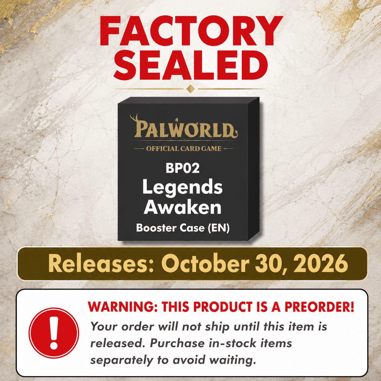 Legends Awaken (BP02) Booster Box (EN) | Preorder
